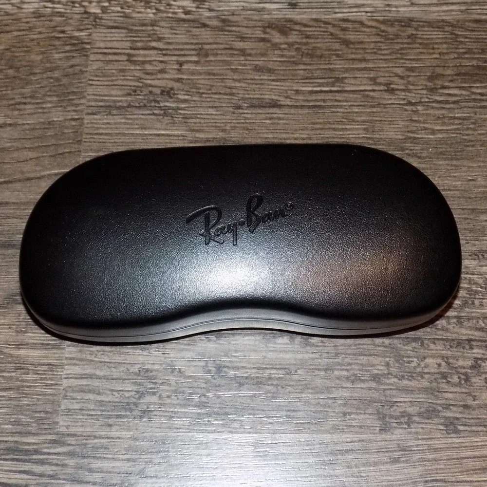 Ray-Ban Sunglasses Case Unisex OS Black Excellent‎ Hard Shell With Cloth